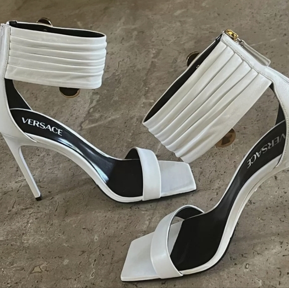 Versace Safety Pin strap Heels - Picture 3 of 4